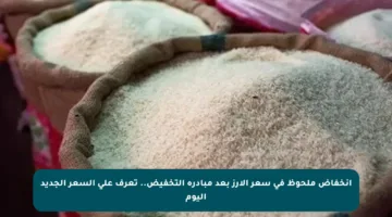 انخفاض ملحوظ في سعر الأرز بعد مبادرة التخفيض.. تعرف على السعر الجديد اليوم